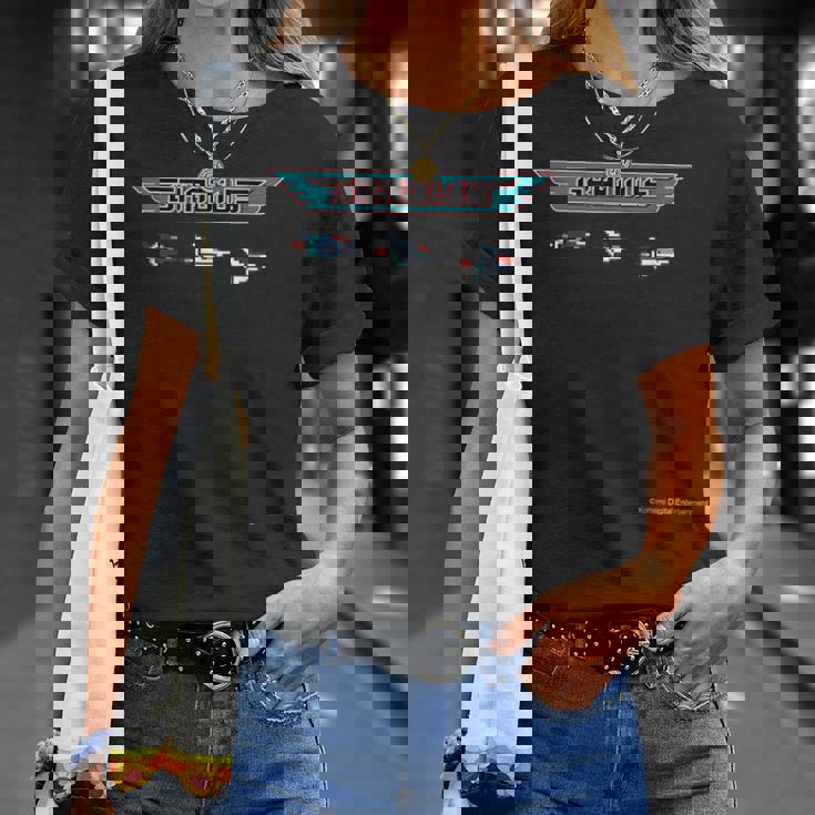 「グラディウス」ロゴ&ビックバイパー三形態 Tシャツ 彼女への贈り物