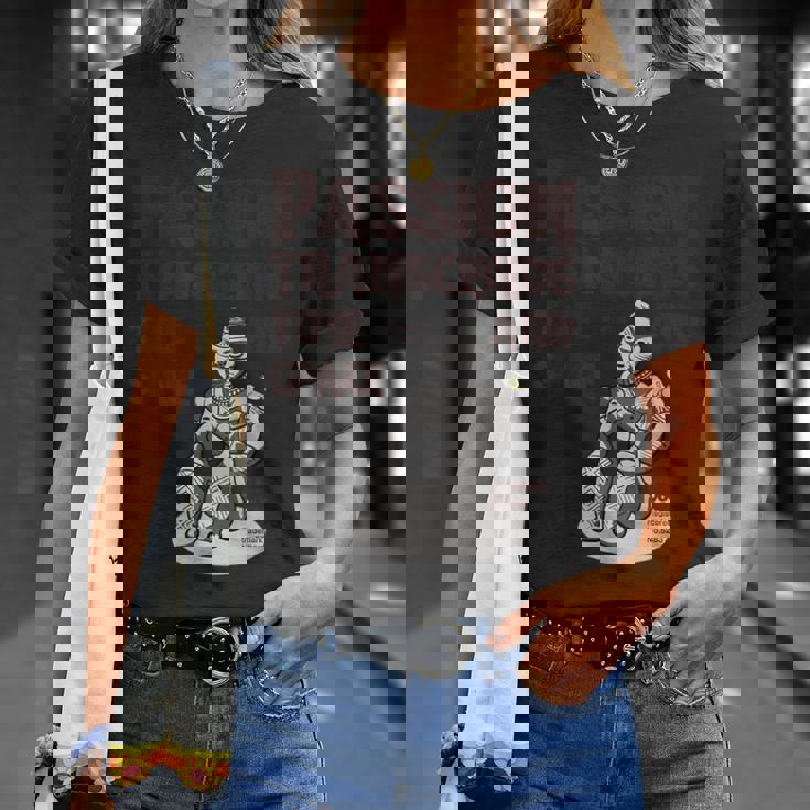 「情熱は時空を超える」 合掌土偶 祈る土偶 縄文 土偶 青森県八戸市 国宝 考古学 はにわ シュール Tシャツ 彼女への贈り物