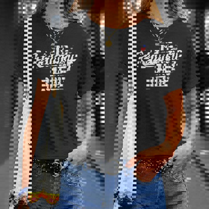 「面白いラグビー選手」と言うラグビーとの関係 Tシャツ 彼女への贈り物