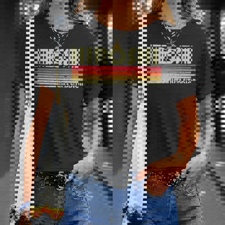 【ひろし ヒロシ】名前 名字 家族お揃い ギャグ ネタ ウケ狙い 贈り物 ギフト 面白い おもしろ Tシャツ 彼女への贈り物