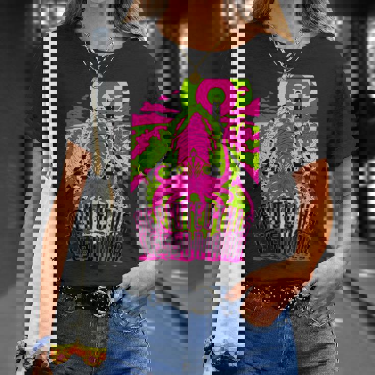 【アオリイカ】 海釣り イカ釣り ユニークイラスト アウトドア 【Sepioteuthis Lessoniana】 Tシャツ 彼女への贈り物