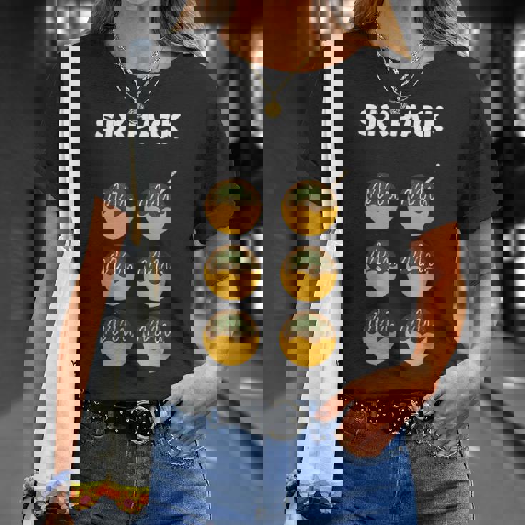 【シックスパック】腹筋 たこ焼き 面白い ジム用 トレーニングウェア ギャグ ウケ狙い 贈り物 ギフト Tシャツ 彼女への贈り物