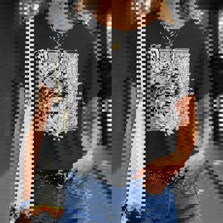 【百鬼あやめ】『ヤマト神想怪異譚』漫画コマtシャツ（本人セレクト 日本語） Tシャツ 彼女への贈り物