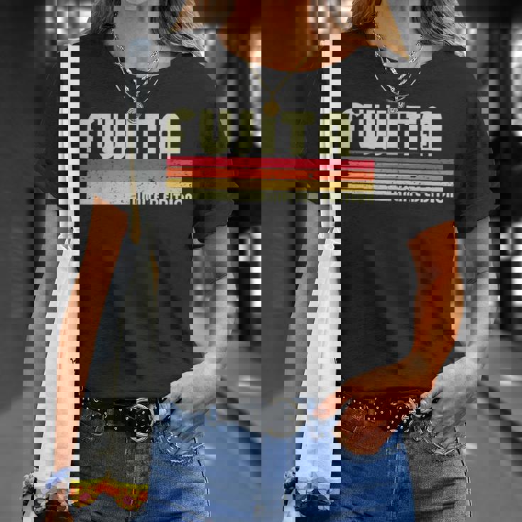 【藤田 ふじた】名前 名字 家族お揃い ギャグ ネタ ウケ狙い 贈り物 ギフト 面白い おもしろ Tシャツ 彼女への贈り物