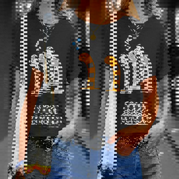 あなごフレンズ《チンアナゴ & ニシキアナゴ》【どうぶつフレンズ】水族館 ゆるくて かわいい 面白 動物 イラスト Tシャツ 彼女への贈り物