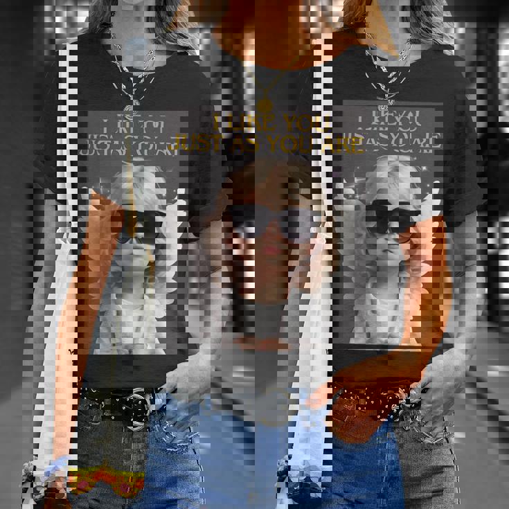 ありのままのあなたが好きだよ。 Tシャツ 彼女への贈り物