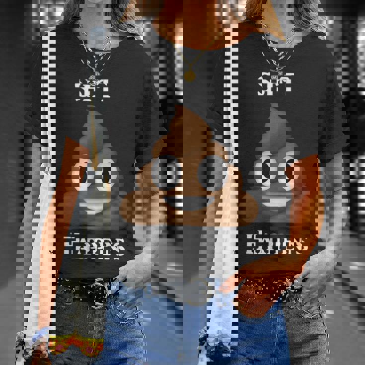 うんちパイル Happensmiling Happy Tシャツ 彼女への贈り物