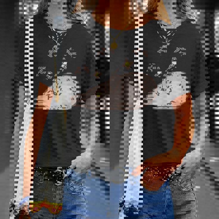 おなかをぺちぺちするアザラシちゃん おもしろ ネタ 水族館 かわいい Tシャツ 彼女への贈り物