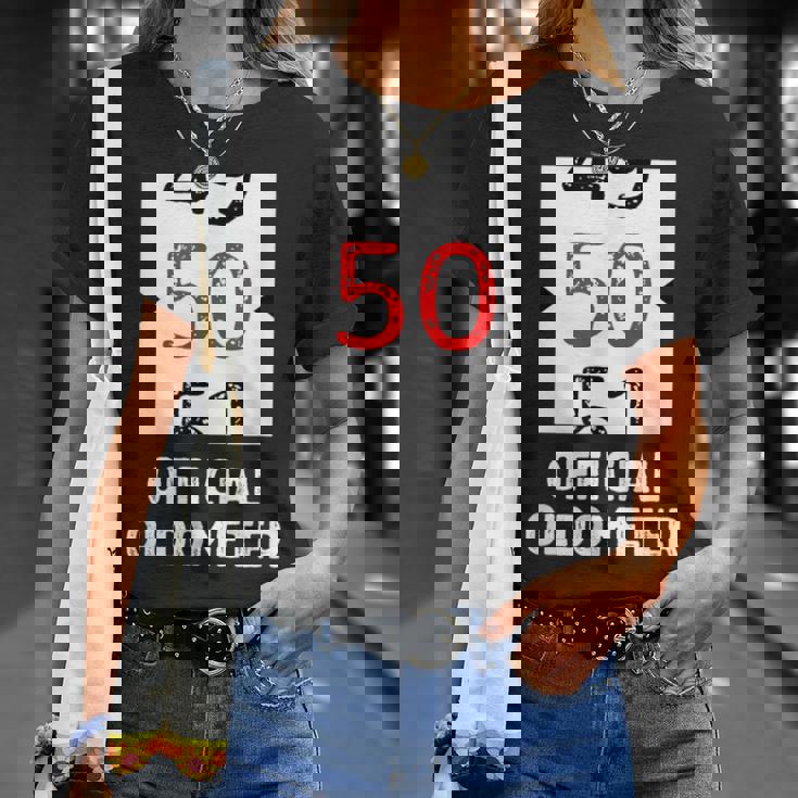 おもしろい 50歳の誕生日 オールドメーター 50歳 50歳 誕生日 50歳 50歳 Tシャツ 彼女への贈り物
