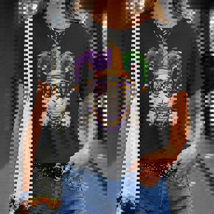 おもしろうさぎ マルディグラ フェスティバル カーニバル レディース メンズ キッズ Tシャツ 彼女への贈り物