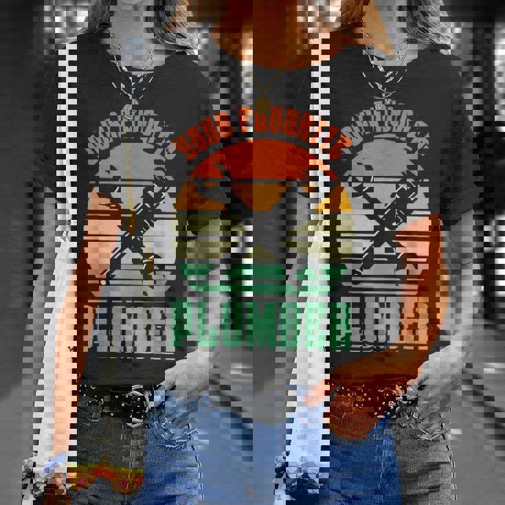 お気に入りの水道屋さん パイプフィッター パイプ 配管工事 配管工 Tシャツ 彼女への贈り物