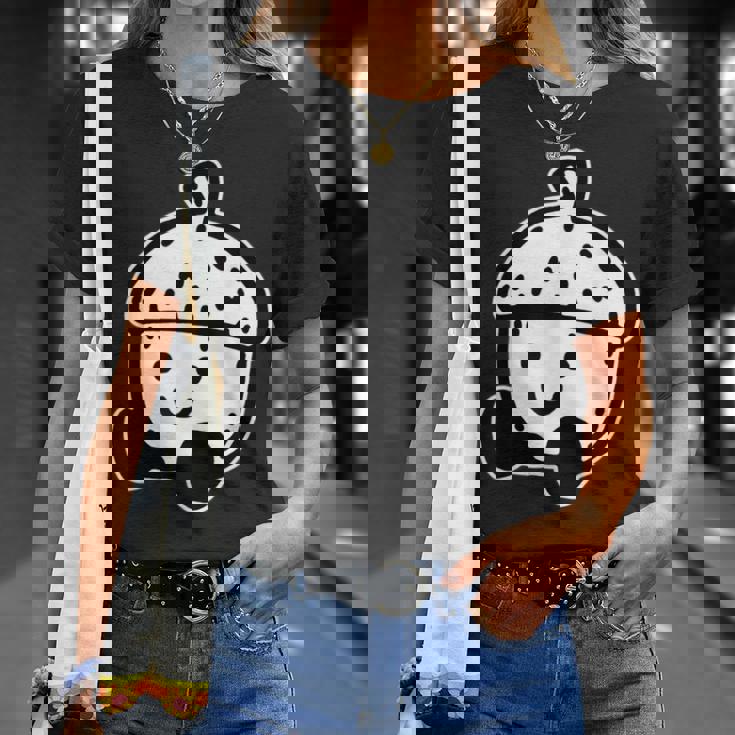 かわいい どんぐり 笑顔 ハッピー どんぐり ブラックワーク ミニマリスト Tシャツ 彼女への贈り物