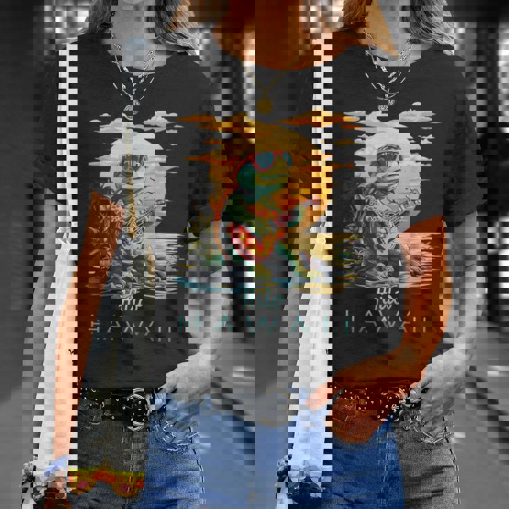 かわいい トロピカル ヒロ ハワイ ウミガメ お土産 Tシャツ 彼女への贈り物