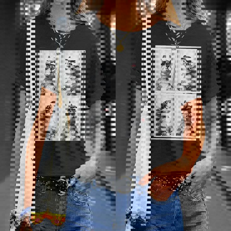 かわいい リスの顔 ペット フォトブース キッズ 若者 男の子 男性 女の子 Tシャツ 彼女への贈り物