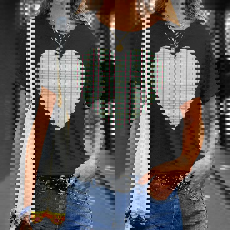 かわいい レトロ チェック柄 ギンガム柄 ミニマリスト Tシャツ 彼女への贈り物