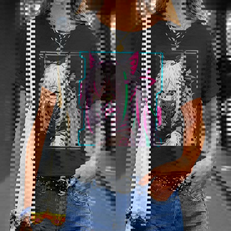 かわいい 日本の漫画 アニメ 美学 サイバーパンク テックウェア Tシャツ 彼女への贈り物