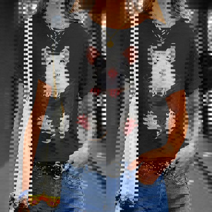 かわいいねずみポケットネズミ好き Tシャツ 彼女への贈り物