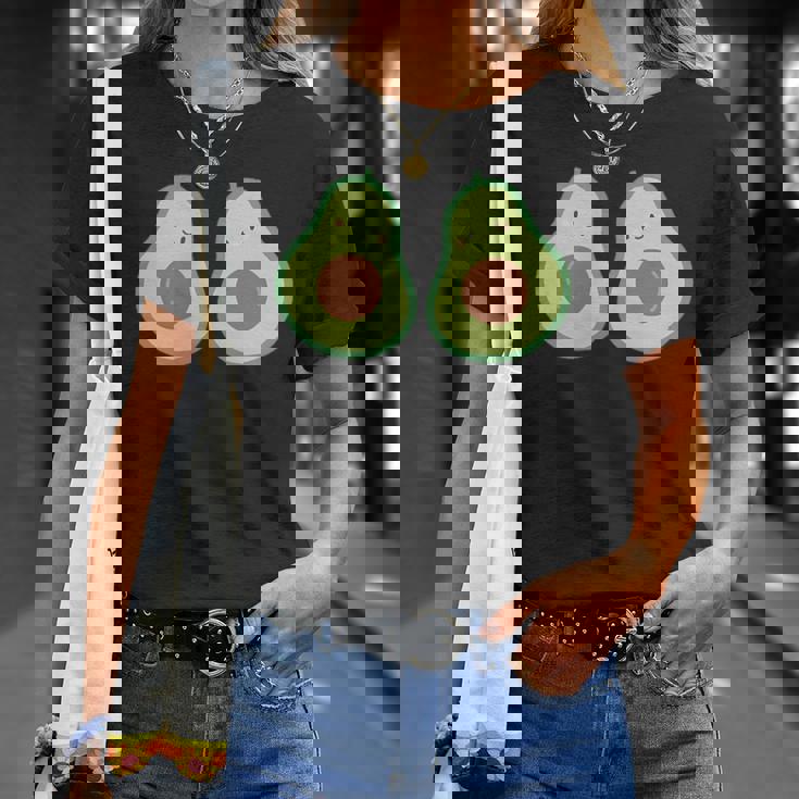 かわいいアボカド Tシャツ 彼女への贈り物