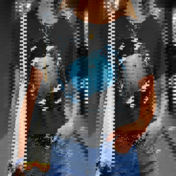 かわいいシャチキラークジラ Tシャツ 彼女への贈り物