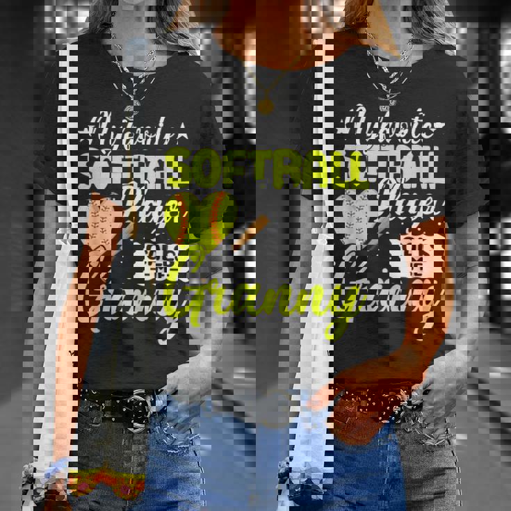 かわいいソフトボール グラニー スポーツ チームプレーヤー Tシャツ 彼女への贈り物