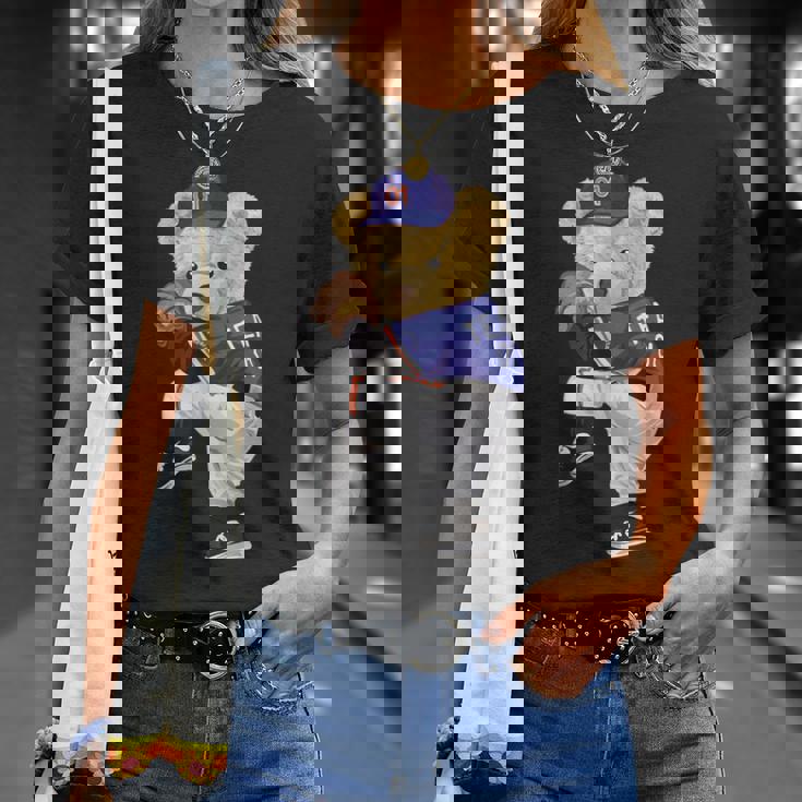 かわいいテディベア 野球ジャグ スウェットシャツ Tシャツ 彼女への贈り物