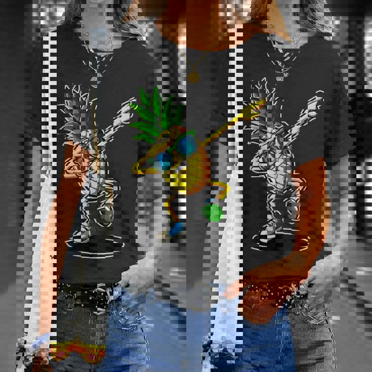 かわいいパイナップルダビングダンシングシャツ 面白いキッズプリント Tシャツ 彼女への贈り物