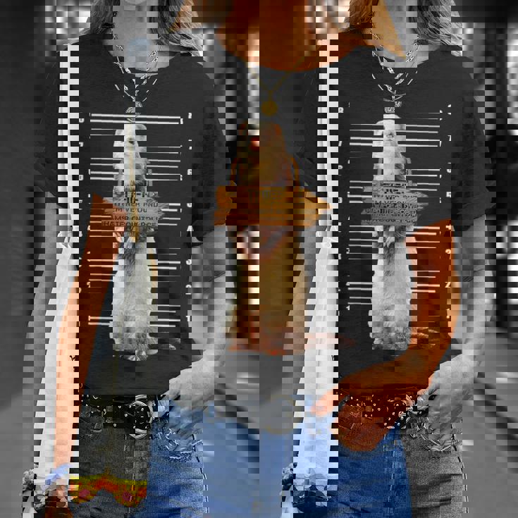 かわいいフェレット泥棒 面白い動物 Tシャツ 彼女への贈り物