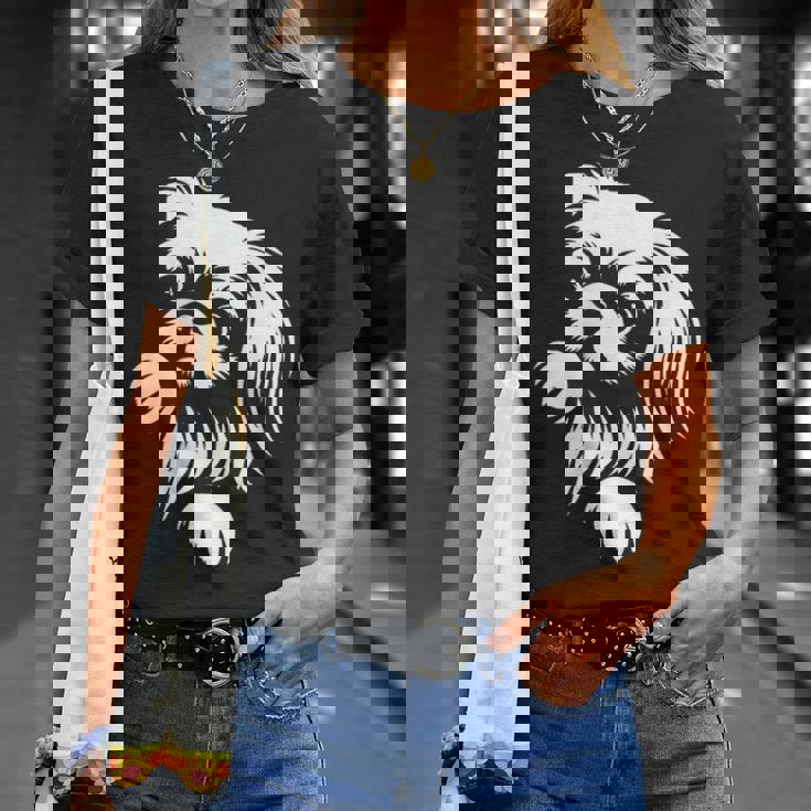 かわいいペキニーズのぞき見犬のグラフィック デザイン Tシャツ 彼女への贈り物