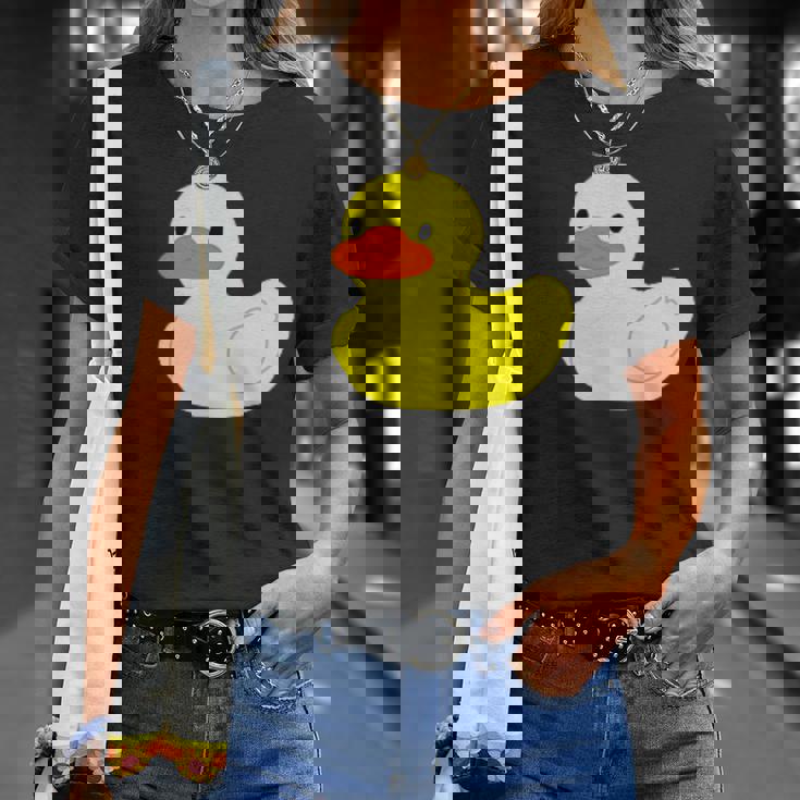 かわいいラバーダックイエローグラフィックかわいいラバーダック Tシャツ 彼女への贈り物