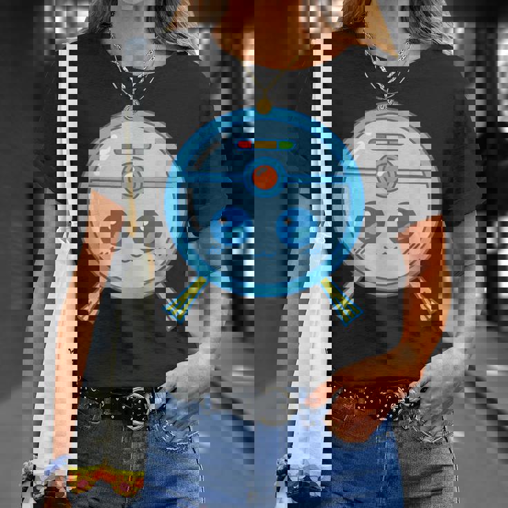 かわいいロボット掃除機掃除カワイイキッズ Tシャツ 彼女への贈り物