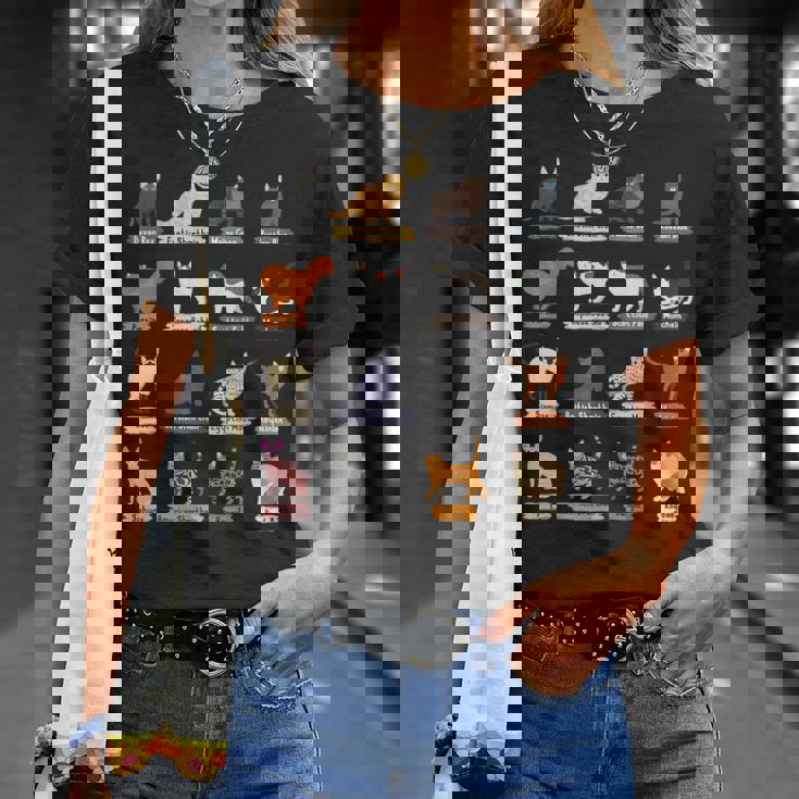 かわいい猫の種類 Tシャツ 彼女への贈り物