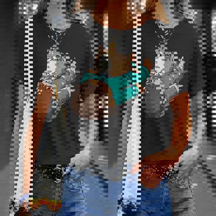 くつろぐ猫 Relaxing Cat Tシャツ 彼女への贈り物