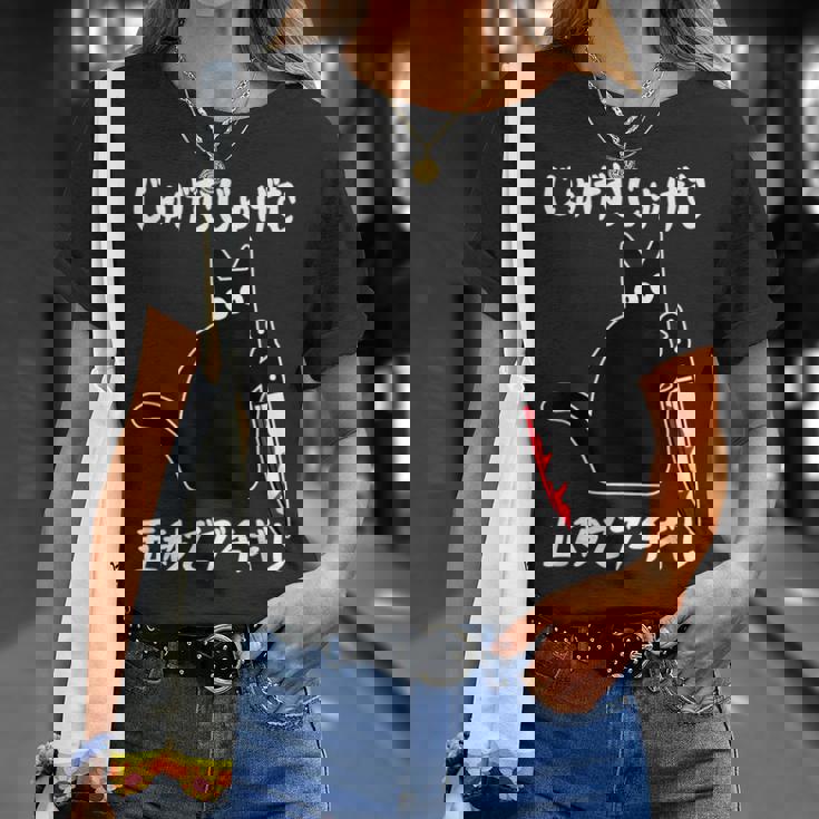 じゅげむじゅげむ五秒でブチギレ ネタ 落語 言い間違い もじり ジョーク ギャグ ツッコミ 猫 おもしろ 猫愛好者 Tシャツ 彼女への贈り物