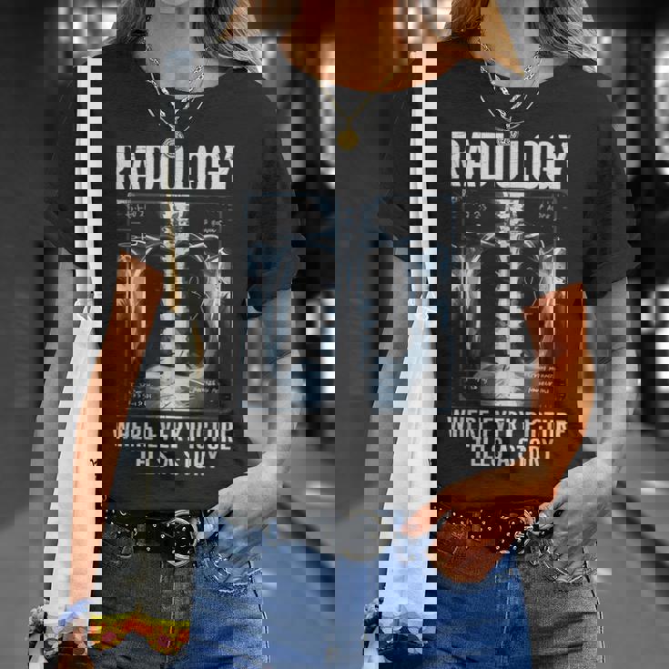 すべての写真が物語を語る放射線科医 Tシャツ 彼女への贈り物