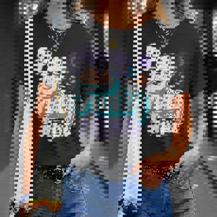 そのファンキーな音楽を再生 Tシャツ 彼女への贈り物