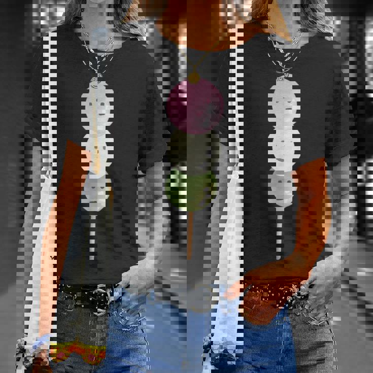 だんご 団子 和菓子 三色団子 三兄弟 だんご好き かわいい おもしろ しろ Tシャツ 彼女への贈り物