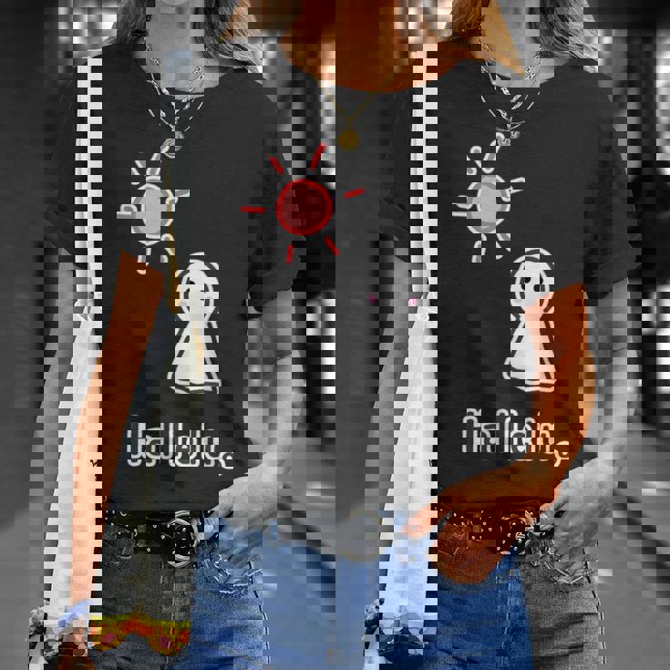 てるてる坊主 ハレルくん《晴れ》Hallelu 晴れる ぼうず【ゆるフレンズ】梅雨 かわいい キャラクター イラスト Tシャツ 彼女への贈り物