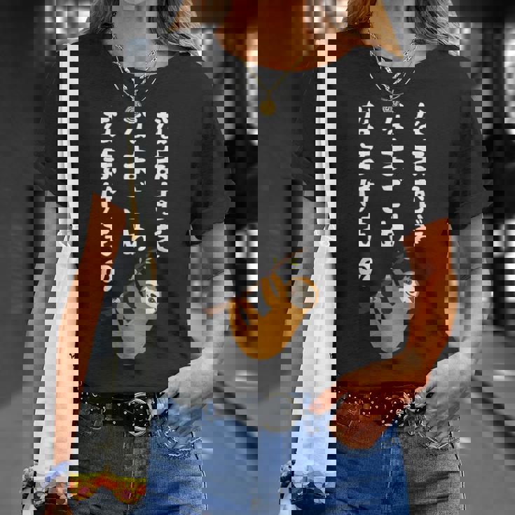 なまむぎなまごめなまけもの 早口言葉 ナマケモノ 面白い 可愛い なまけもの 動物好き Tシャツ 彼女への贈り物