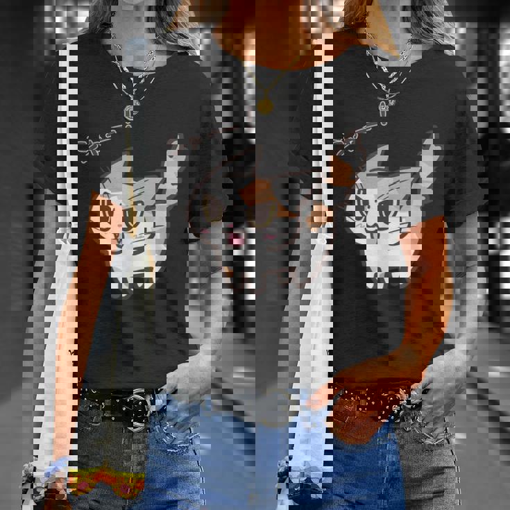 ねこシャーパステル三毛猫ver Tシャツ 彼女への贈り物