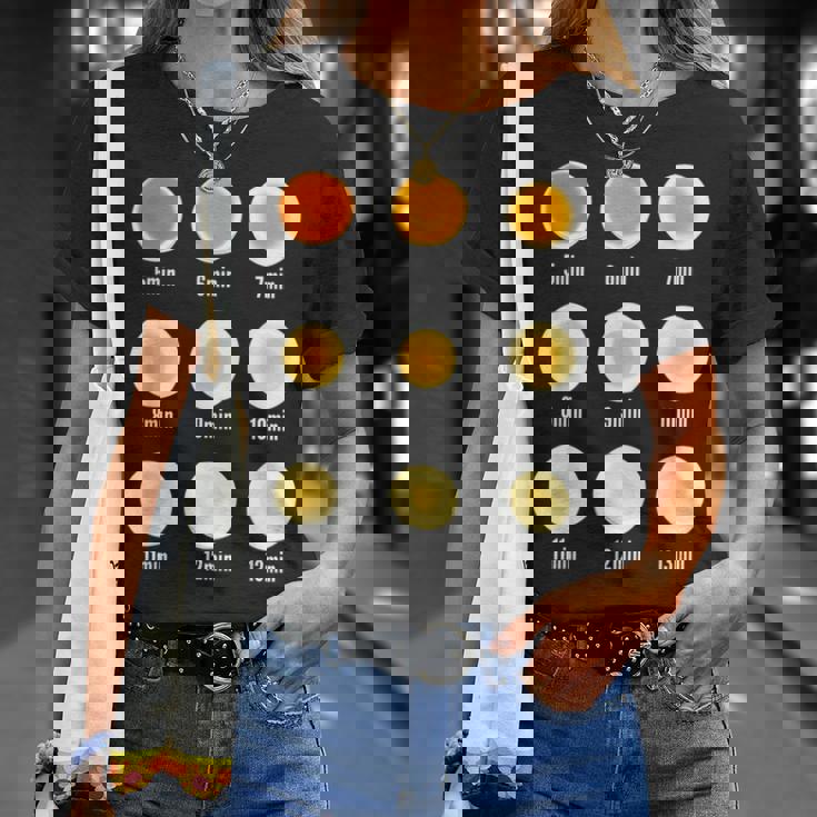 ゆで卵早見表 卵好き必見 便利グッズ Tシャツ 彼女への贈り物