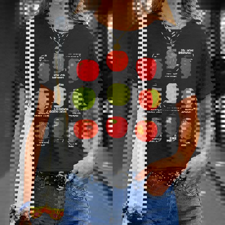 りんごの種類 りんご好き リンゴ果樹園 りんご狩り Tシャツ 彼女への贈り物