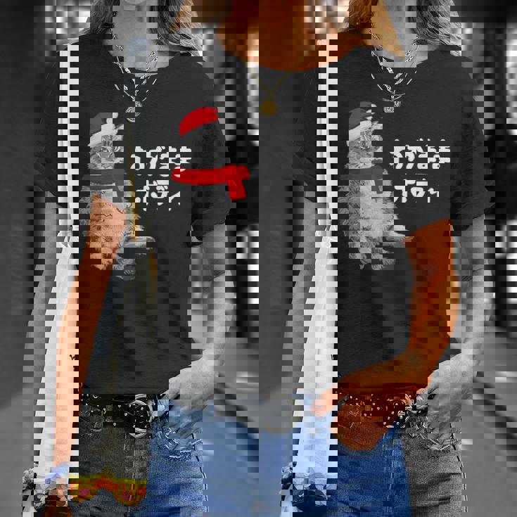 わがままボディ 猫 ねこ クリスマス サンタ 帽子 太ったねこ ぽっちゃり ねこ好き かわいい おもしろ 面白い Tシャツ 彼女への贈り物