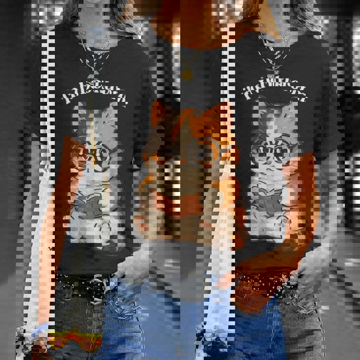 わがまま猫 ねこ 読書好き かわいい おもしろ マンガ Tシャツ 彼女への贈り物