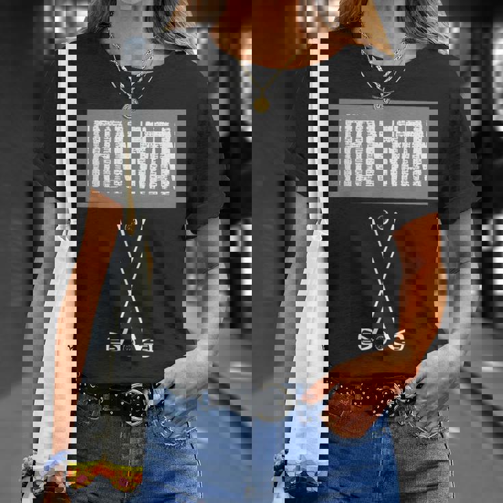 アイアンマンゴルフ愛好家のためのゴルフ愛好家 Tシャツ 彼女への贈り物