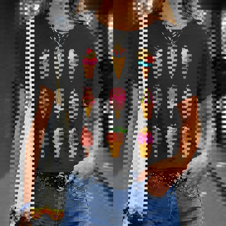 アイスクリーム アイスクリーム アイスクリーム販売ソフトアイスクリーム Tシャツ 彼女への贈り物
