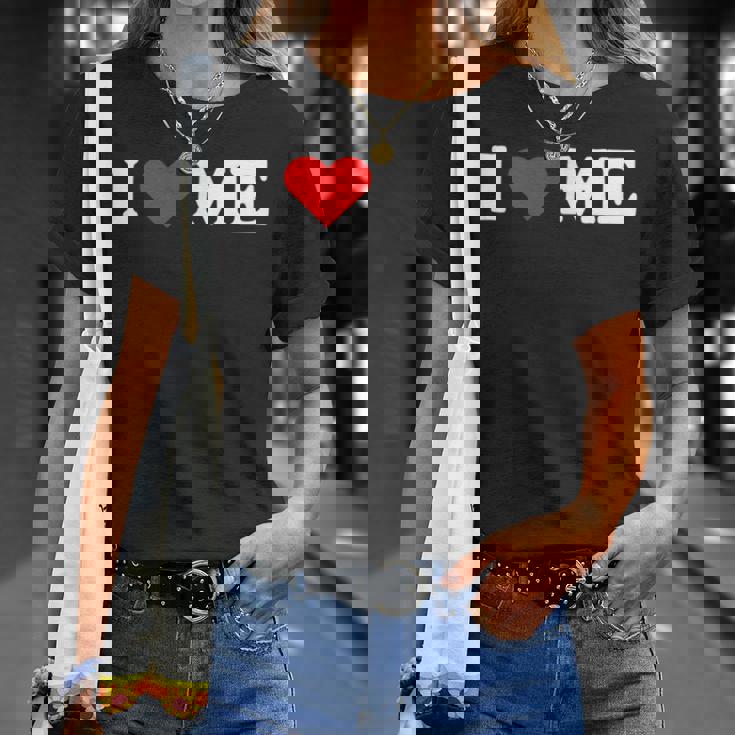 アイラブミー、アイロニックな皮肉のバレンタイン Tシャツ 彼女への贈り物