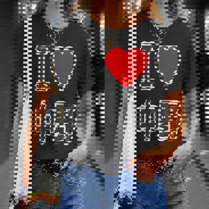 アイラブ・中野（I Love ハート）ビッグ 大きな文字【23区】ジモティ Jimo-T 地元愛 面白い Tシャツ 彼女への贈り物