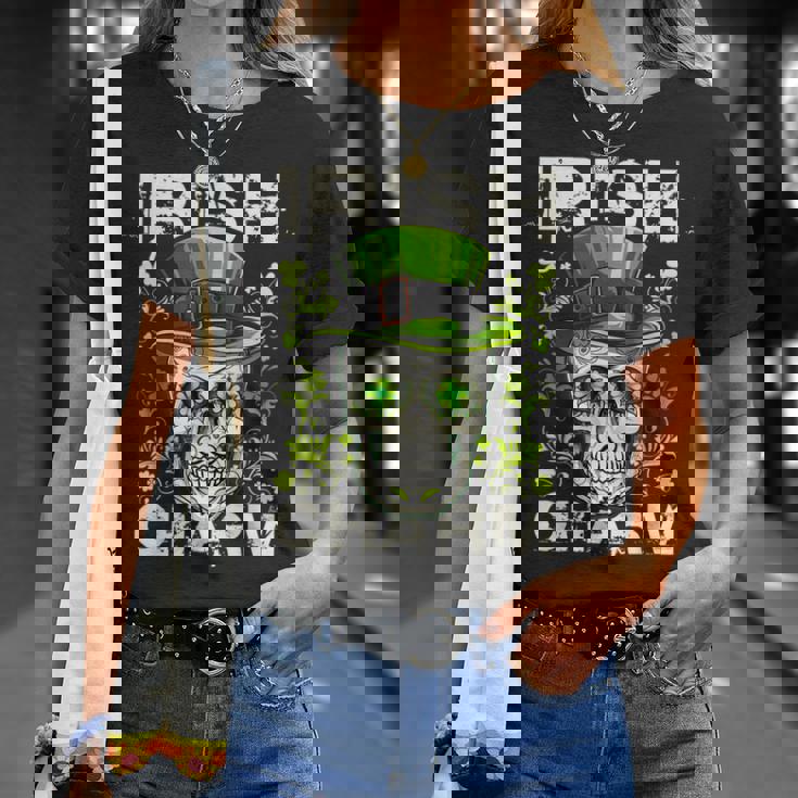 アイリッシュ・チャーム・シュガー・スカル・セント・パトリックス・デイ・アウトフィット Tシャツ 彼女への贈り物