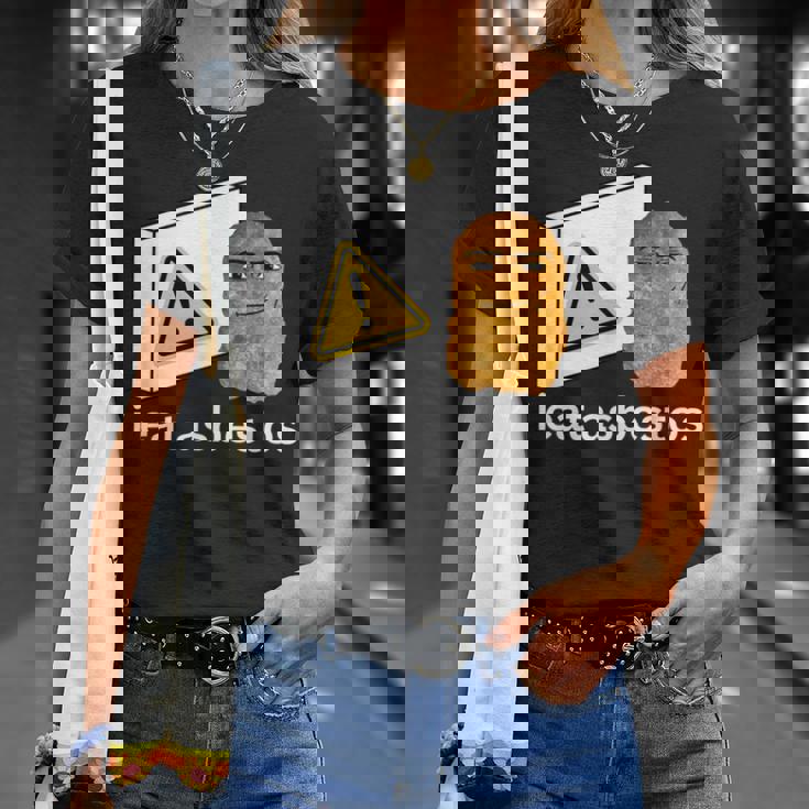 アイ・イート・アスベスト・ファニー・カーズ・チキン・ナゲット・ミーム Tシャツ 彼女への贈り物