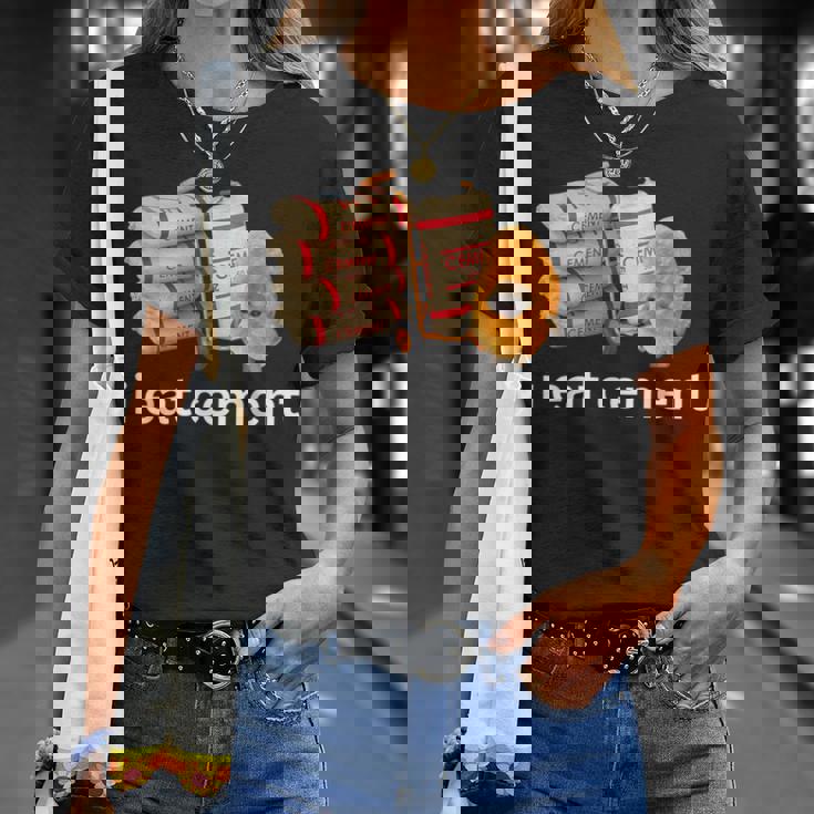 アイ・イート・セメント・ファニー・カーズ・クライング・キャット・ミーム Tシャツ 彼女への贈り物